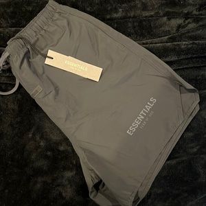 FOG Essentials logo black track shorts XS